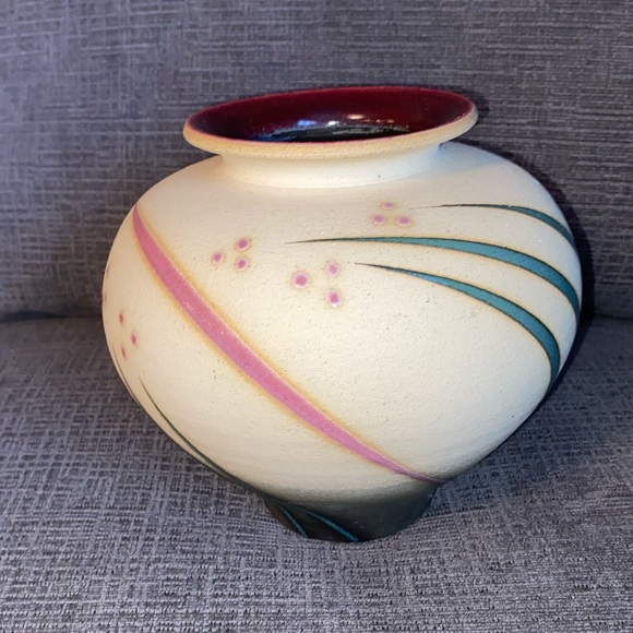 Vtg Michael Cho Contemporary Studio Pottery Vase - Picture 1 of 8